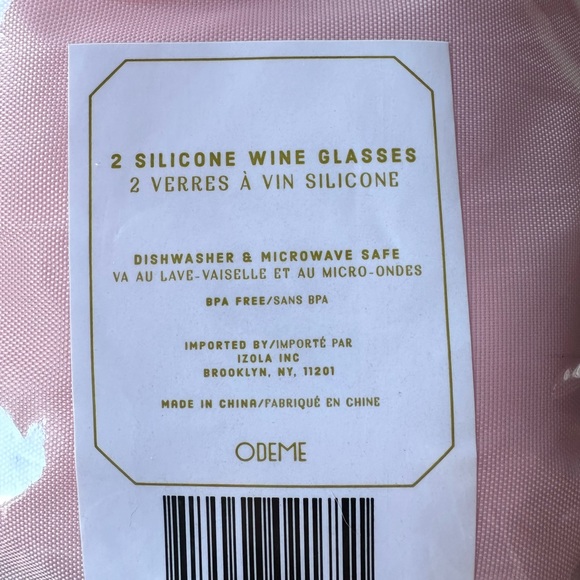 Odeme Silicone Stemless Wine Glasses (2) - Picture 3 of 4